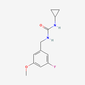 1-Cyclopropyl-3-[(3-fluoro-5-methoxyphenyl)methyl]urea