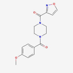 (4-Methoxyphenyl)-[4-(1,2-oxazole-3-carbonyl)piperazin-1-yl]methanone