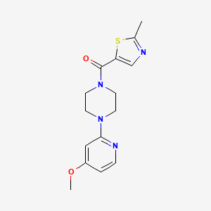 [4-(4-Methoxypyridin-2-yl)piperazin-1-yl]-(2-methyl-1,3-thiazol-5-yl)methanone