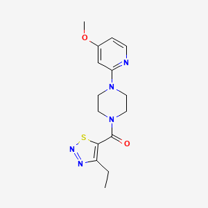 (4-Ethylthiadiazol-5-yl)-[4-(4-methoxypyridin-2-yl)piperazin-1-yl]methanone