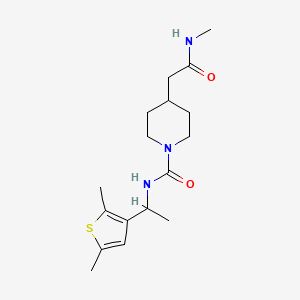 N-[1-(2,5-dimethylthiophen-3-yl)ethyl]-4-[2-(methylamino)-2-oxoethyl]piperidine-1-carboxamide