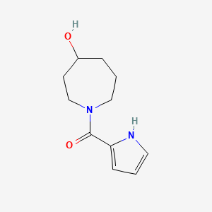 molecular formula C11H16N2O2 B7412414 (4-hydroxyazepan-1-yl)-(1H-pyrrol-2-yl)methanone 