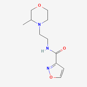 N-[2-(3-methylmorpholin-4-yl)ethyl]-1,2-oxazole-3-carboxamide