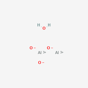 molecular formula Al2H2O4 B074125 Aluminum oxide, hydrate CAS No. 1333-84-2
