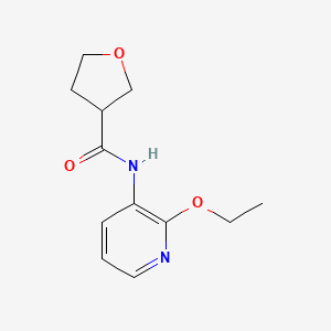 molecular formula C12H16N2O3 B7412577 N-(2-ethoxypyridin-3-yl)oxolane-3-carboxamide 