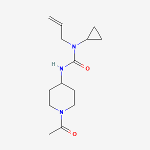 molecular formula C14H23N3O2 B7412600 3-(1-Acetylpiperidin-4-yl)-1-cyclopropyl-1-prop-2-enylurea 