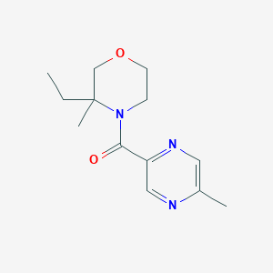 molecular formula C13H19N3O2 B7412653 (3-Ethyl-3-methylmorpholin-4-yl)-(5-methylpyrazin-2-yl)methanone 