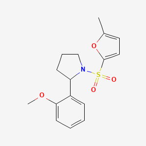 2-(2-Methoxyphenyl)-1-(5-methylfuran-2-yl)sulfonylpyrrolidine