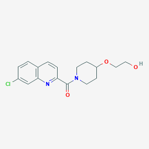 (7-Chloroquinolin-2-yl)-[4-(2-hydroxyethoxy)piperidin-1-yl]methanone