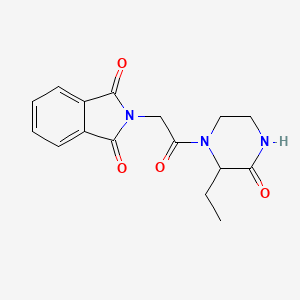 2-[2-(2-Ethyl-3-oxopiperazin-1-yl)-2-oxoethyl]isoindole-1,3-dione