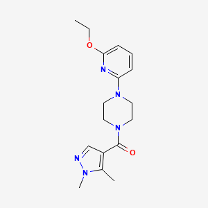 (1,5-Dimethylpyrazol-4-yl)-[4-(6-ethoxypyridin-2-yl)piperazin-1-yl]methanone