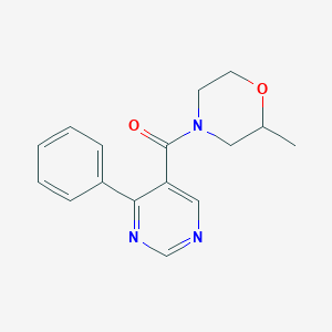 (2-Methylmorpholin-4-yl)-(4-phenylpyrimidin-5-yl)methanone