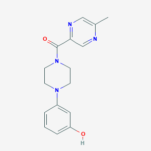 [4-(3-Hydroxyphenyl)piperazin-1-yl]-(5-methylpyrazin-2-yl)methanone