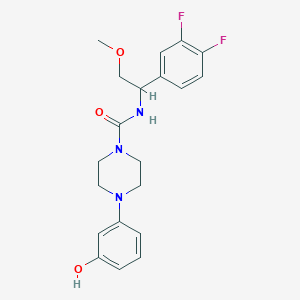 N-[1-(3,4-difluorophenyl)-2-methoxyethyl]-4-(3-hydroxyphenyl)piperazine-1-carboxamide