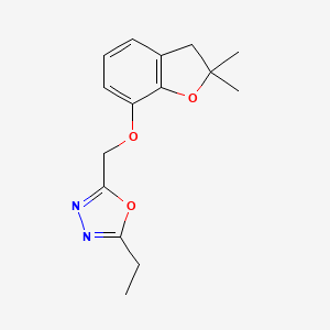 2-[(2,2-dimethyl-3H-1-benzofuran-7-yl)oxymethyl]-5-ethyl-1,3,4-oxadiazole