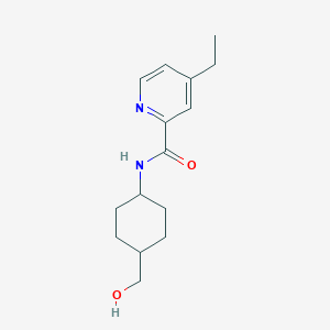 4-ethyl-N-[4-(hydroxymethyl)cyclohexyl]pyridine-2-carboxamide