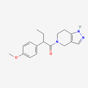 2-(4-Methoxyphenyl)-1-(1,4,6,7-tetrahydropyrazolo[4,3-c]pyridin-5-yl)butan-1-one