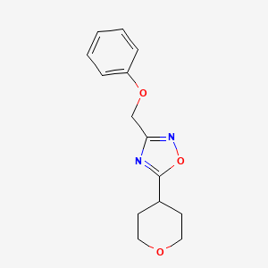 5-(Oxan-4-yl)-3-(phenoxymethyl)-1,2,4-oxadiazole