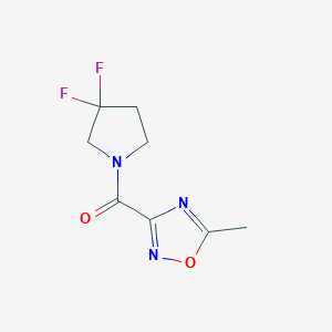 (3,3-Difluoropyrrolidin-1-yl)-(5-methyl-1,2,4-oxadiazol-3-yl)methanone