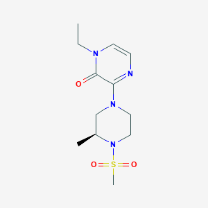 1-ethyl-3-[(3S)-3-methyl-4-methylsulfonylpiperazin-1-yl]pyrazin-2-one