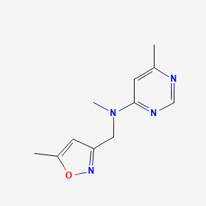 N,6-dimethyl-N-[(5-methyl-1,2-oxazol-3-yl)methyl]pyrimidin-4-amine