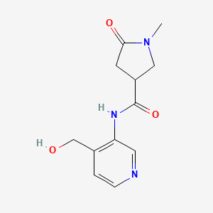 N-[4-(hydroxymethyl)pyridin-3-yl]-1-methyl-5-oxopyrrolidine-3-carboxamide