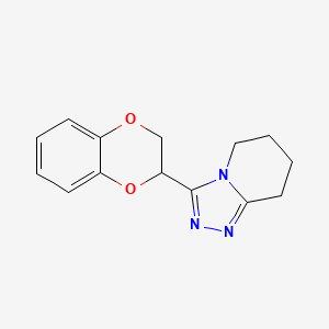 3-(2,3-Dihydro-1,4-benzodioxin-3-yl)-5,6,7,8-tetrahydro-[1,2,4]triazolo[4,3-a]pyridine