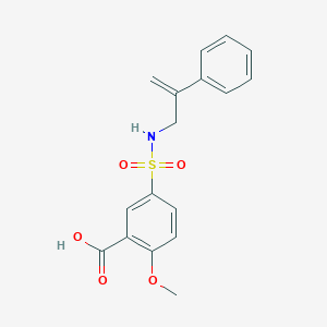 2-Methoxy-5-(2-phenylprop-2-enylsulfamoyl)benzoic acid