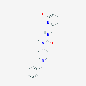 1-(1-Benzylpiperidin-4-yl)-3-[(6-methoxypyridin-2-yl)methyl]-1-methylurea