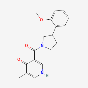 3-[3-(2-methoxyphenyl)pyrrolidine-1-carbonyl]-5-methyl-1H-pyridin-4-one