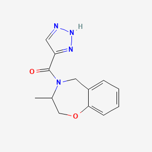 (3-methyl-3,5-dihydro-2H-1,4-benzoxazepin-4-yl)-(2H-triazol-4-yl)methanone