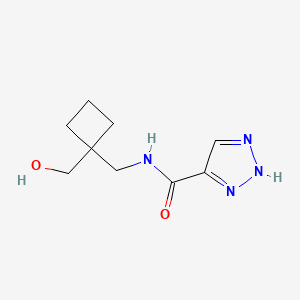 N-[[1-(hydroxymethyl)cyclobutyl]methyl]-2H-triazole-4-carboxamide