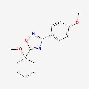 5-(1-Methoxycyclohexyl)-3-(4-methoxyphenyl)-1,2,4-oxadiazole