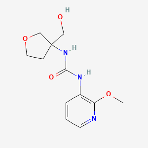 1-[3-(Hydroxymethyl)oxolan-3-yl]-3-(2-methoxypyridin-3-yl)urea