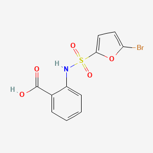 2-[(5-Bromofuran-2-yl)sulfonylamino]benzoic acid