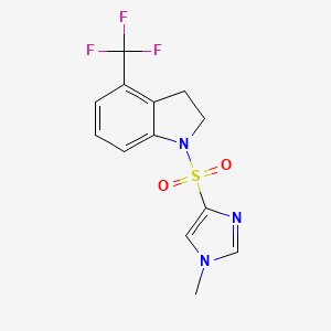 1-(1-Methylimidazol-4-yl)sulfonyl-4-(trifluoromethyl)-2,3-dihydroindole