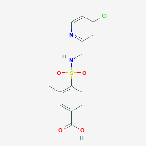 4-[(4-Chloropyridin-2-yl)methylsulfamoyl]-3-methylbenzoic acid