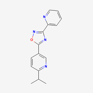 5-(6-Propan-2-ylpyridin-3-yl)-3-pyridin-2-yl-1,2,4-oxadiazole