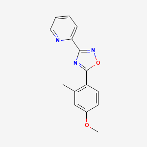 5-(4-Methoxy-2-methylphenyl)-3-pyridin-2-yl-1,2,4-oxadiazole