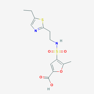 4-[2-(5-Ethyl-1,3-thiazol-2-yl)ethylsulfamoyl]-5-methylfuran-2-carboxylic acid