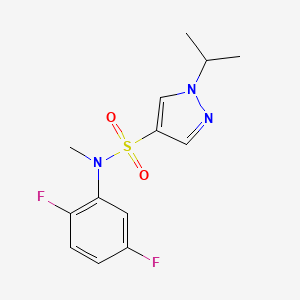 N-(2,5-difluorophenyl)-N-methyl-1-propan-2-ylpyrazole-4-sulfonamide