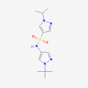 N-(1-tert-butylpyrazol-4-yl)-1-propan-2-ylpyrazole-4-sulfonamide