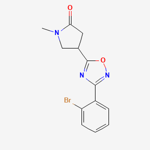 4-[3-(2-Bromophenyl)-1,2,4-oxadiazol-5-yl]-1-methylpyrrolidin-2-one