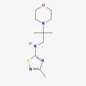 3-methyl-N-(2-methyl-2-morpholin-4-ylpropyl)-1,2,4-thiadiazol-5-amine