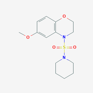 6-Methoxy-4-piperidin-1-ylsulfonyl-2,3-dihydro-1,4-benzoxazine