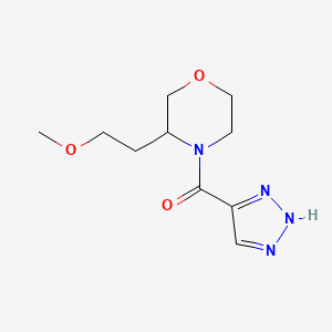 molecular formula C10H16N4O3 B7413670 [3-(2-methoxyethyl)morpholin-4-yl]-(2H-triazol-4-yl)methanone 