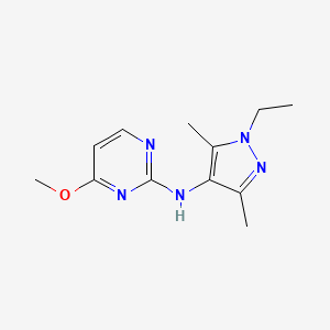 N-(1-ethyl-3,5-dimethylpyrazol-4-yl)-4-methoxypyrimidin-2-amine