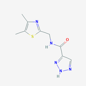 N-[(4,5-dimethyl-1,3-thiazol-2-yl)methyl]-2H-triazole-4-carboxamide