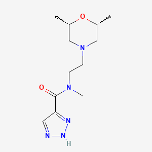 N-[2-[(2S,6R)-2,6-dimethylmorpholin-4-yl]ethyl]-N-methyl-2H-triazole-4-carboxamide