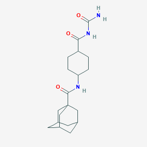 N-[4-(carbamoylcarbamoyl)cyclohexyl]adamantane-1-carboxamide